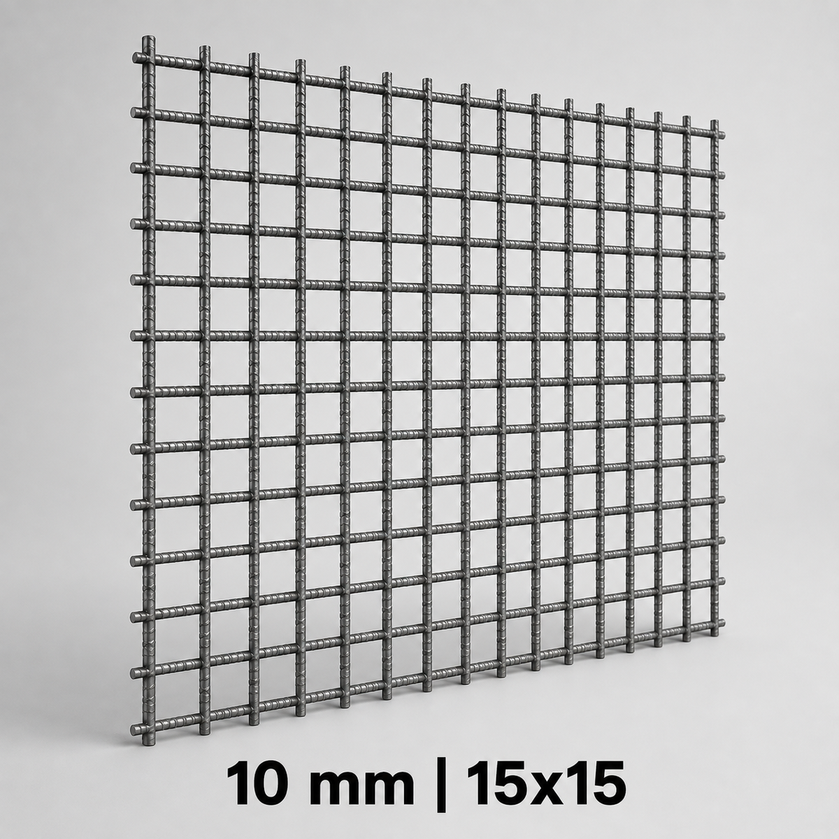 רשת ברזל לבניין 10 מ"מ 15*15