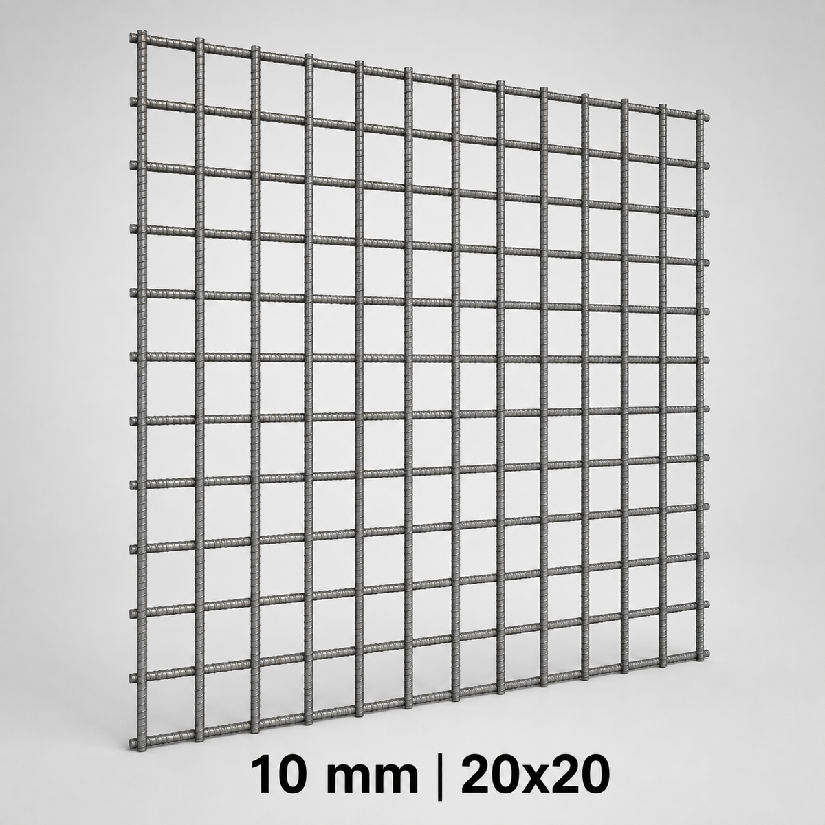 רשת ברזל לבניין 10 מ"מ 20*20
