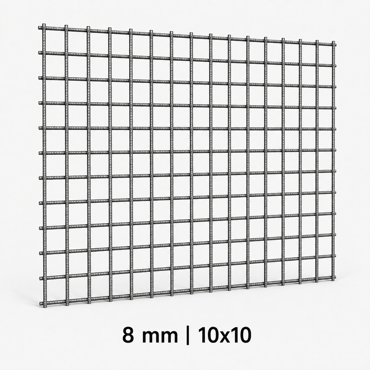 רשת ברזל לבניין 8 מ"מ 10*10